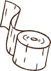 toilet paper Charcoal Drawing