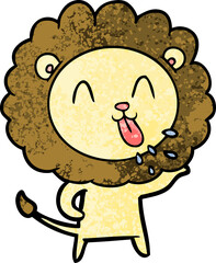 happy cartoon lion