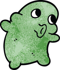 cartoon doodle weird alien