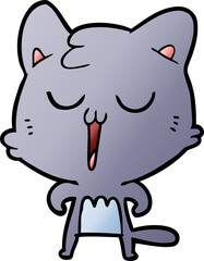 cartoon cat singing