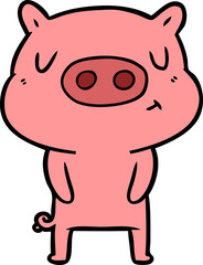 cartoon content pig