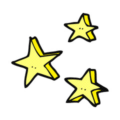 Obraz premium freehand drawn cartoon decorative doodle stars