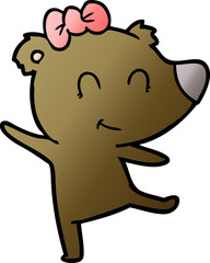 female bear cartoon