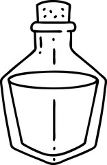 line doodle of a potion bottle