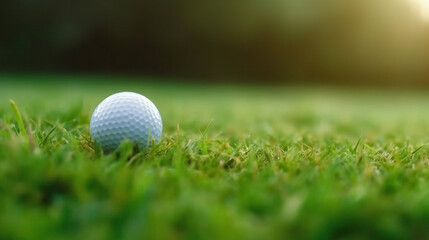Obraz premium golf ball on green grass