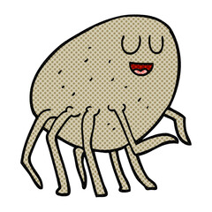 freehand drawn cartoon tick