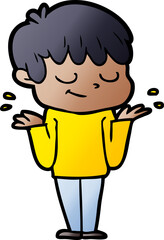 cartoon happy boy