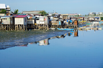 slum in cebu city on the philippine islands