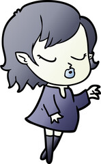 cute cartoon vampire girl