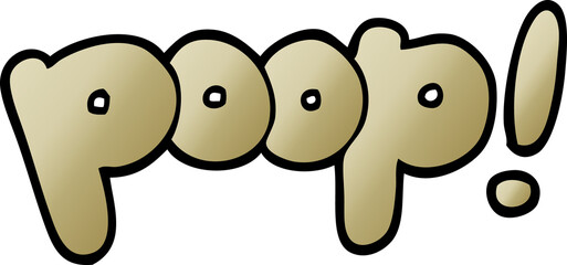 cartoon doodle font poop