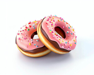 donut isolated on white background