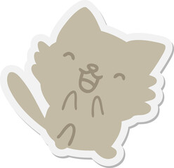 cute little cat sticker