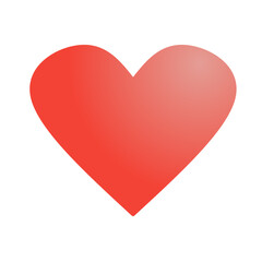 love icon with gradient
