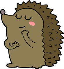 cute cartoon hedgehog
