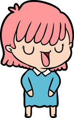 cartoon woman