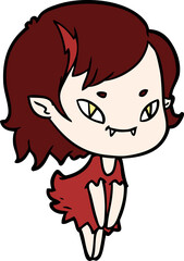 cartoon friendly vampire girl