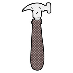 freehand drawn cartoon hammer