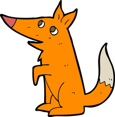 cartoon fox cub