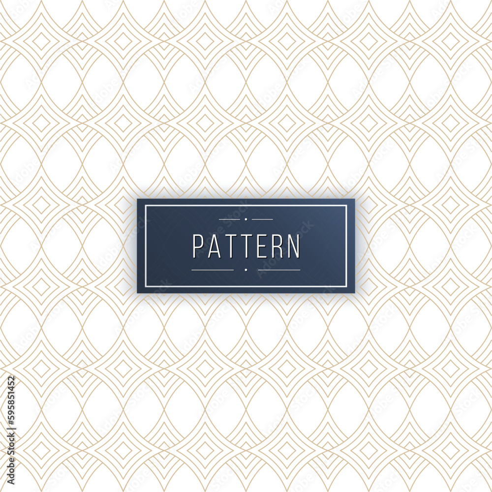 Poster abstract geometric seamless pattern with curved lines