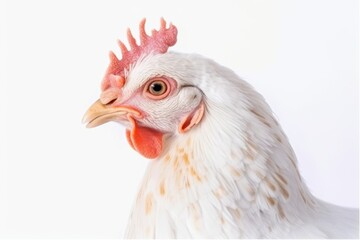 Fototapeta premium Chicken bird isolated on white background generative ai.