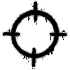 Target icon in graffiti style