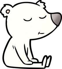 happy polar bear cartoon