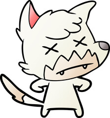 cartoon dead fox