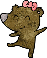 female bear cartoon