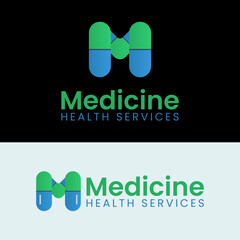 Medicine, Letter M, and Medical-Related Logo Design.