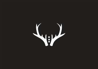 this is a deer icon logo design 