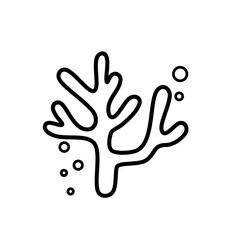 Coral reefs outline icon