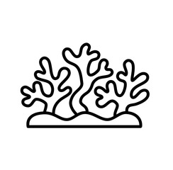 Coral reefs outline icon