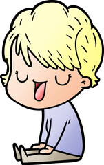 cartoon woman talking