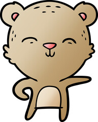 happy cartoon bear