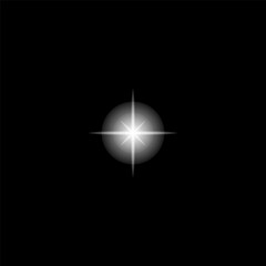 Bright and white , painted glare