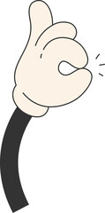 Cartoon Hand Ok Sign