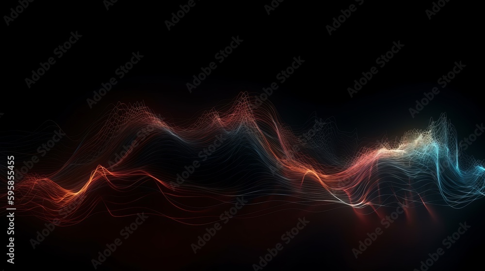 Poster Gravitational Waves of Blue Exploration: Widescreen Cosmic Background of the Future. Generative ai