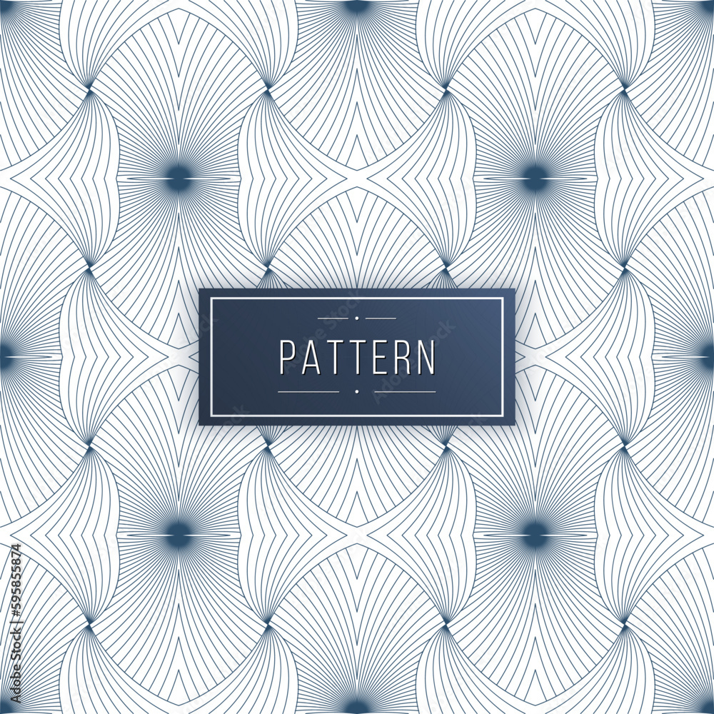 Poster abstract curve wavy lines pattern