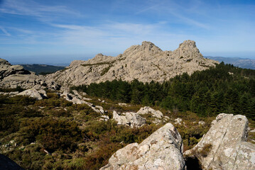 Le cime granitiche del Monte Limbara