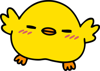 cartoon of a cute baby bird
