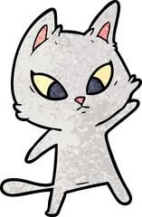 confused cartoon cat