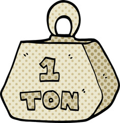 comic book style cartoon heavy weight