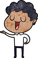 laughing cartoon man