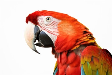 Obraz premium Parrot bird isolated on white background generative ai.