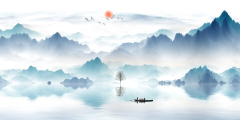 lake in the mountains