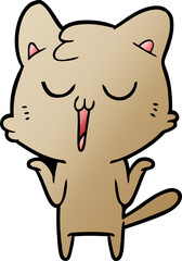 cartoon cat singing