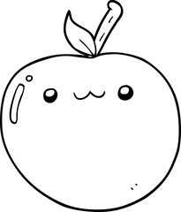 cartoon cute apple