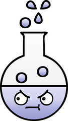 gradient shaded cartoon of a test tube