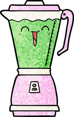 cartoon food processor