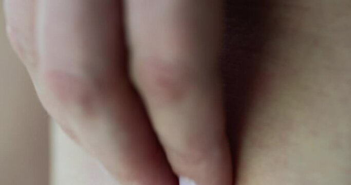 Health problems female hand itches pimple. Itchy allergic rash